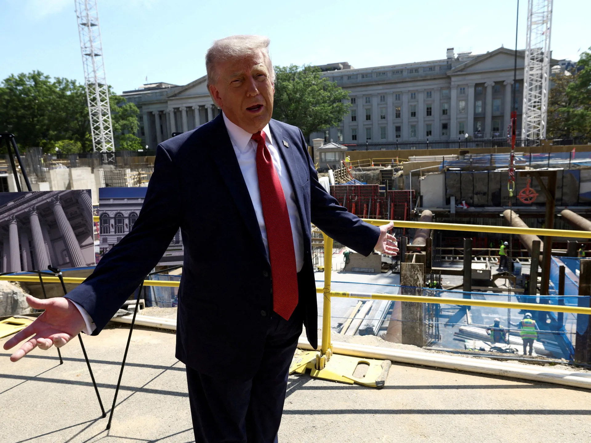 Trump renews petition for White House ballroom, pointing to nearby shooting