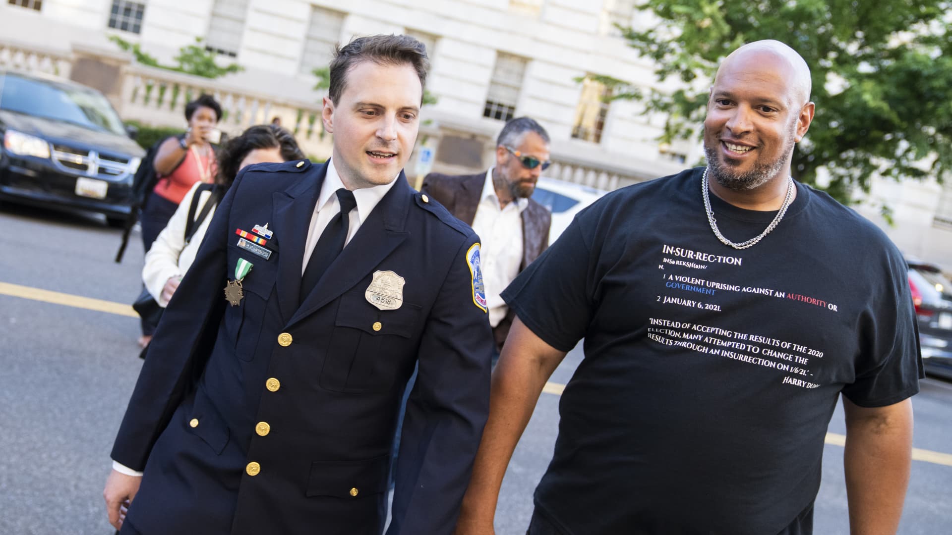 Two Jan. 6 police officers sue Trump to block $1.8B 'lawfare' fund