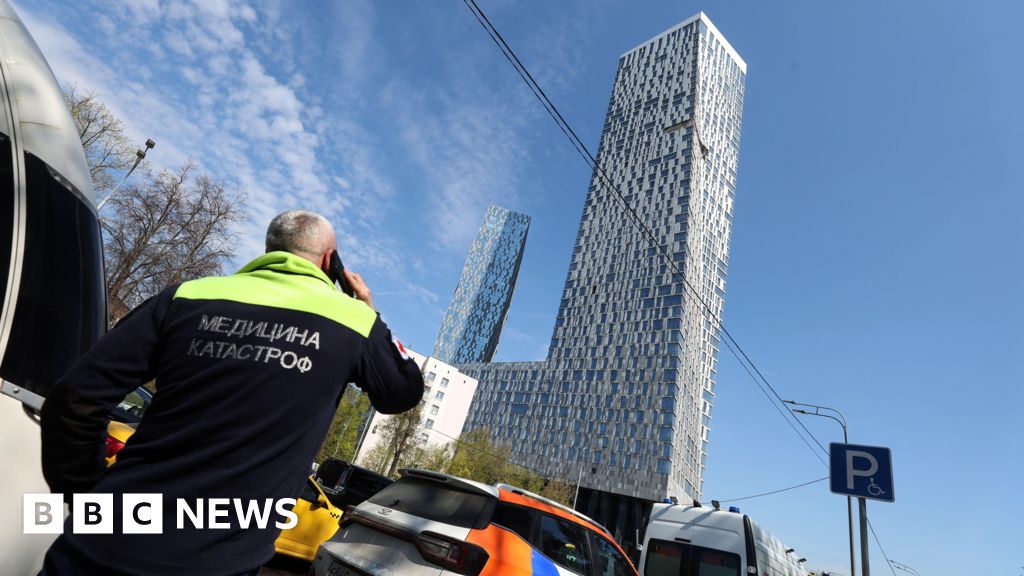 Ukrainian drone hits upmarket Moscow high-rise ahead of Victory Day celebrations