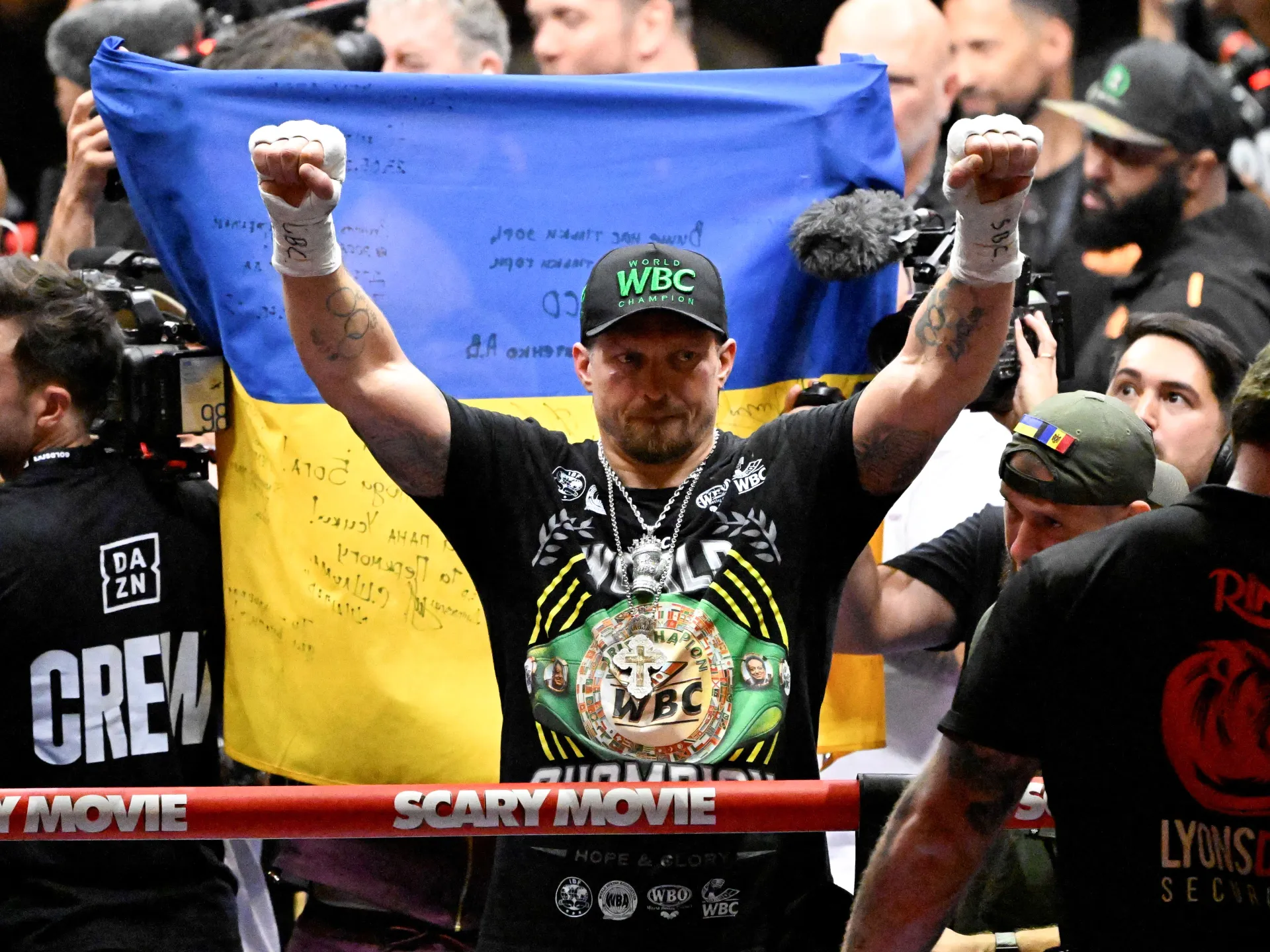 Usyk avoids shock defeat with 11th-round stoppage of Verhoeven