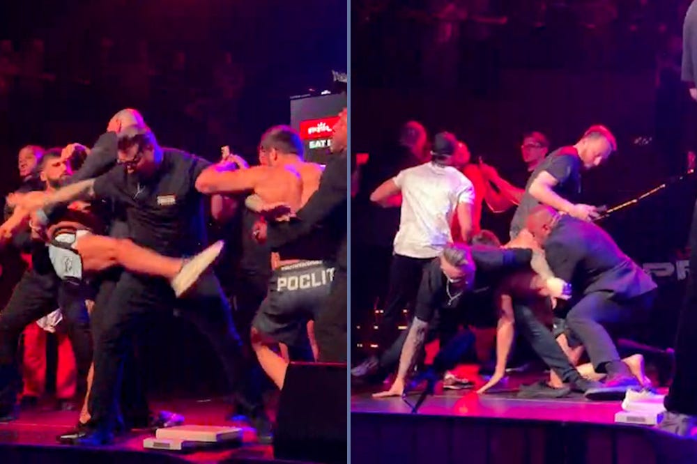Video: Punches thrown as PFL Brussels faceoff turns into chaos