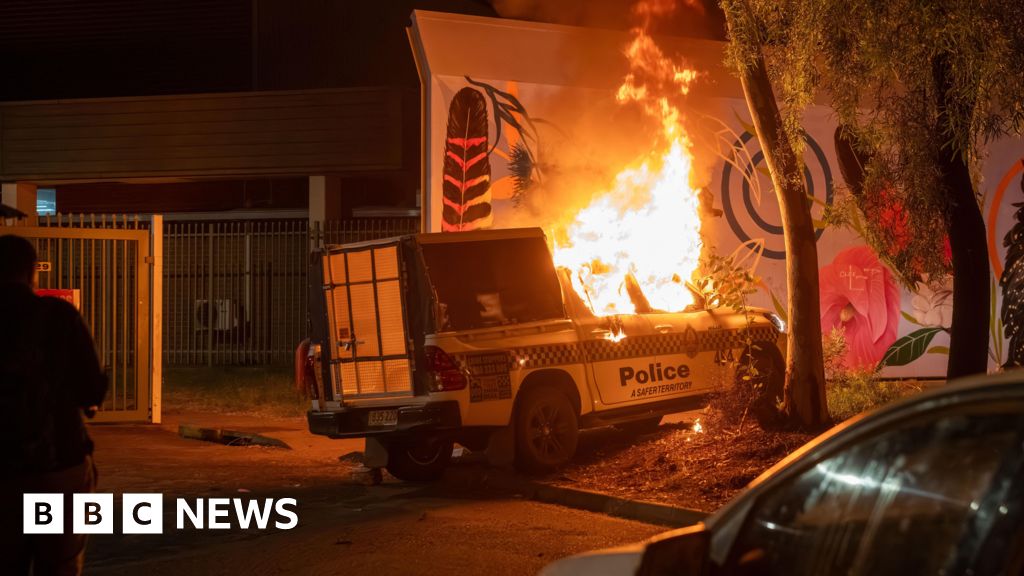 Violence in Australian town after arrest of man over girl's murder