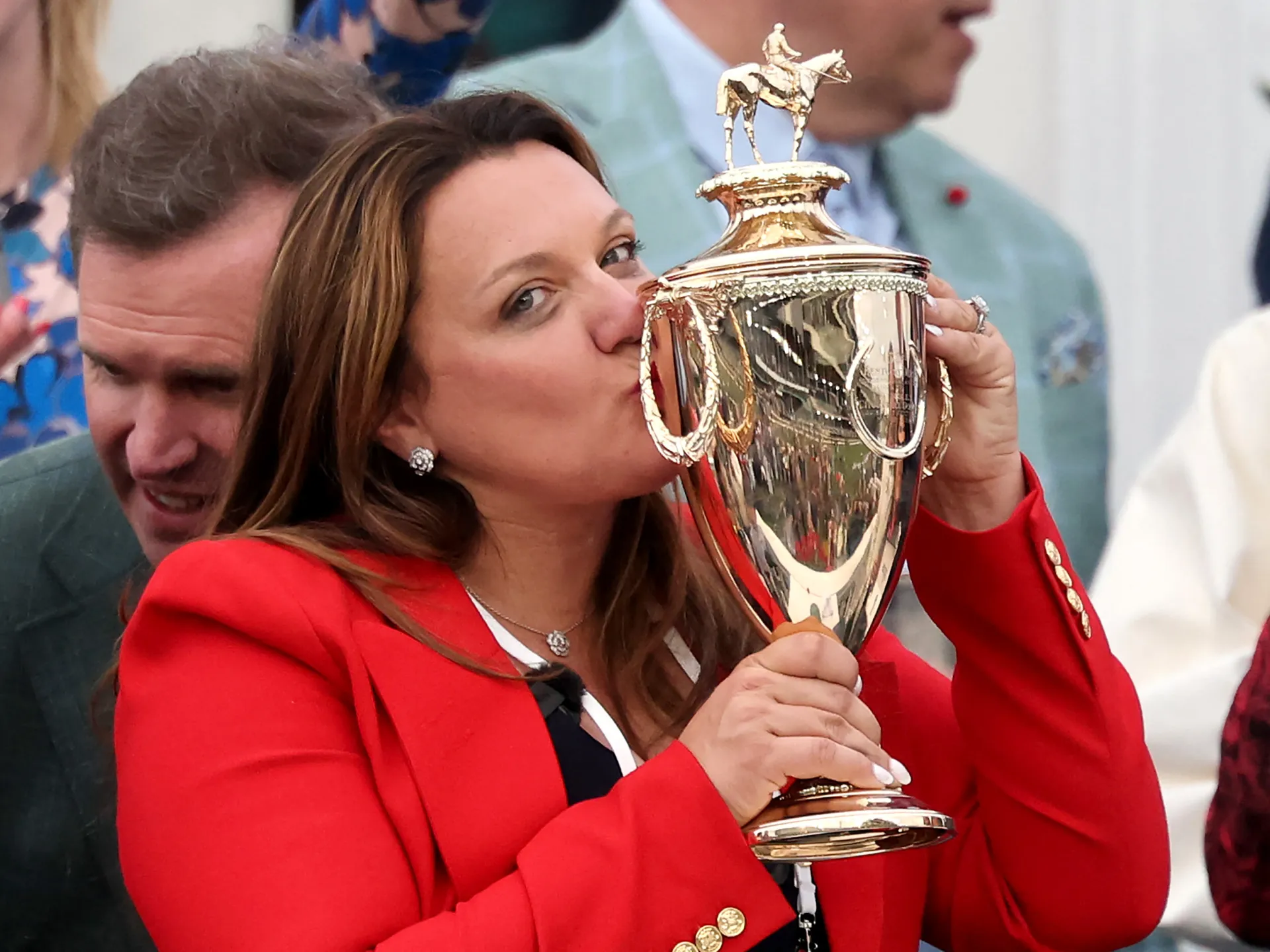 Who is Cherie DeVaux, the first female trainer to win the Kentucky Derby?