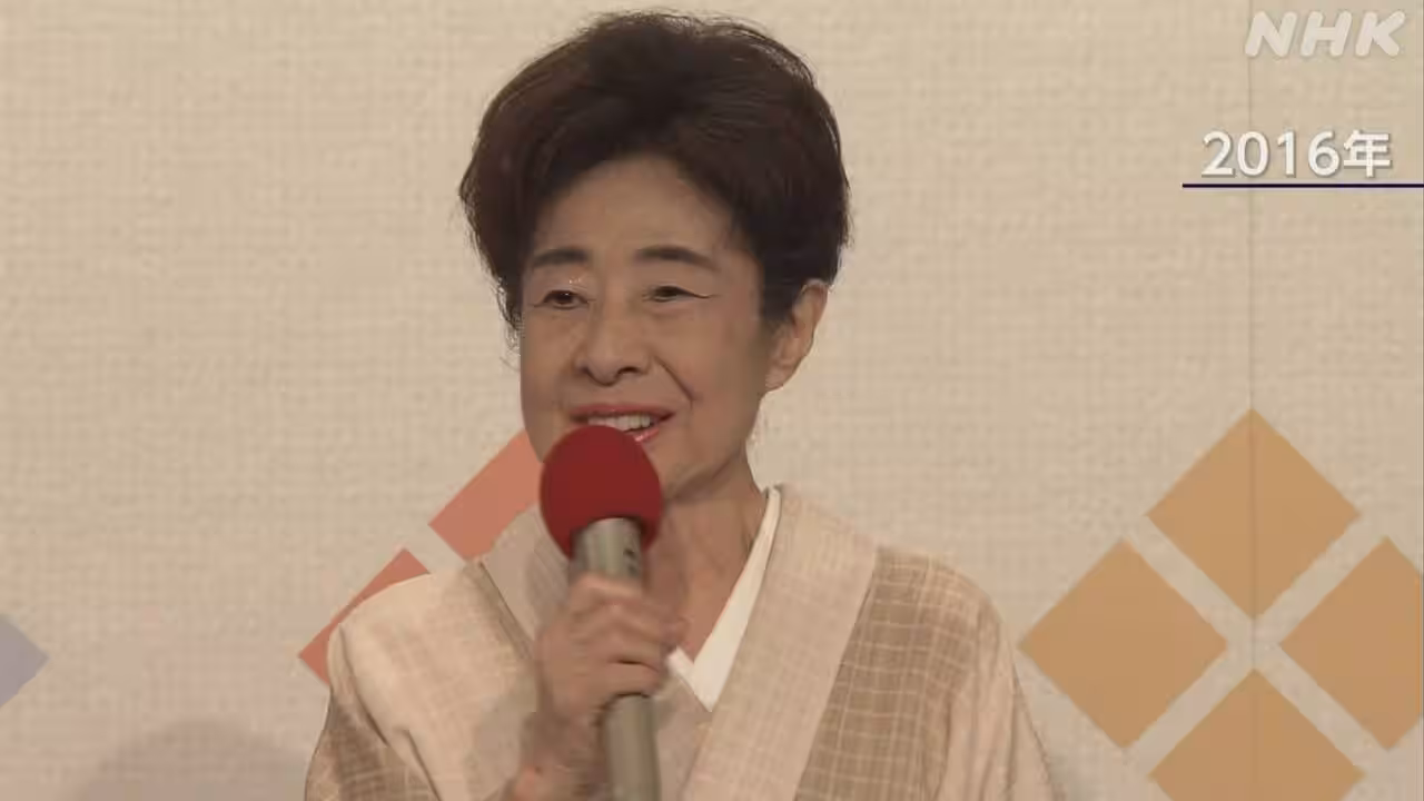 俳優 中村玉緒さん死去 86歳 映画やバラエティー番組で活躍