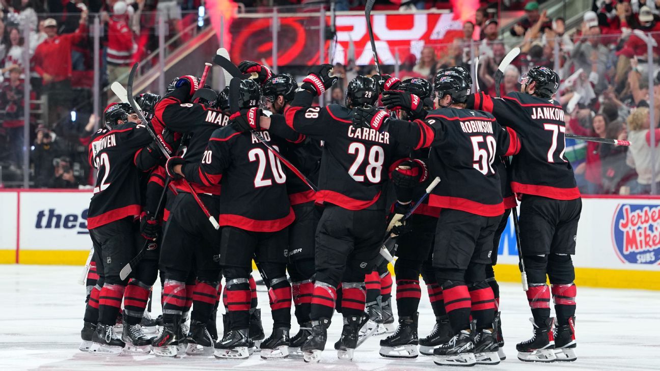 Canes even Stanley Cup Final on Jarvis' OT goal