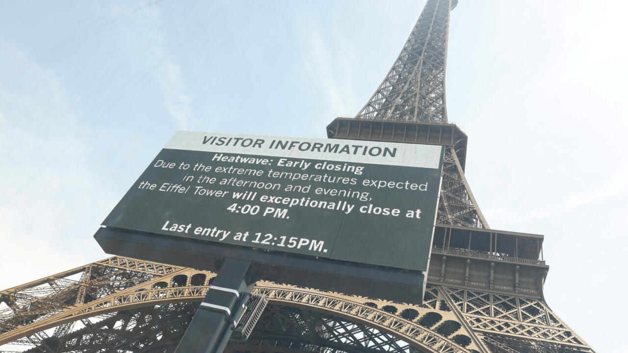 Extreme heat forces early closure of Paris tourist attractions