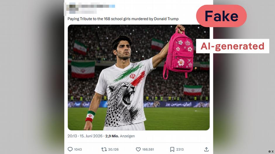 Fact check: AI fakes around the World Cup spread political narratives