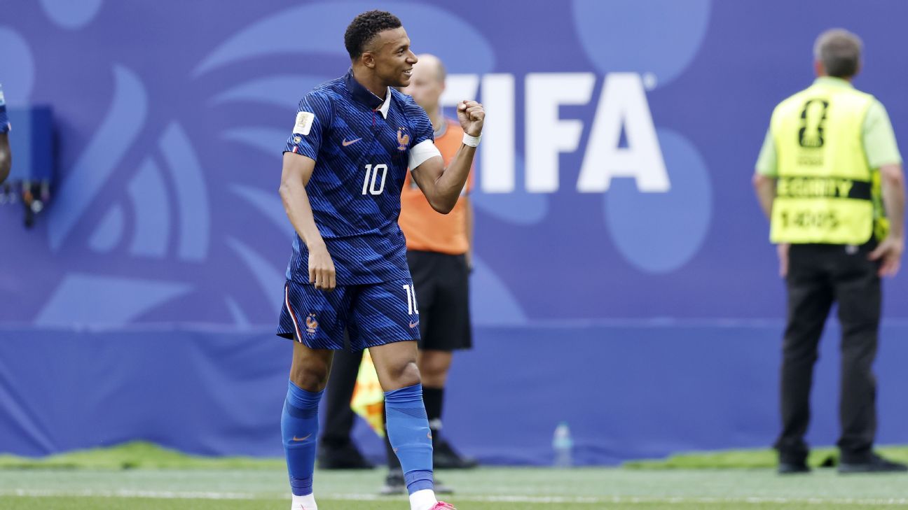 Follow live: Mbappé scores to give France lead ove...