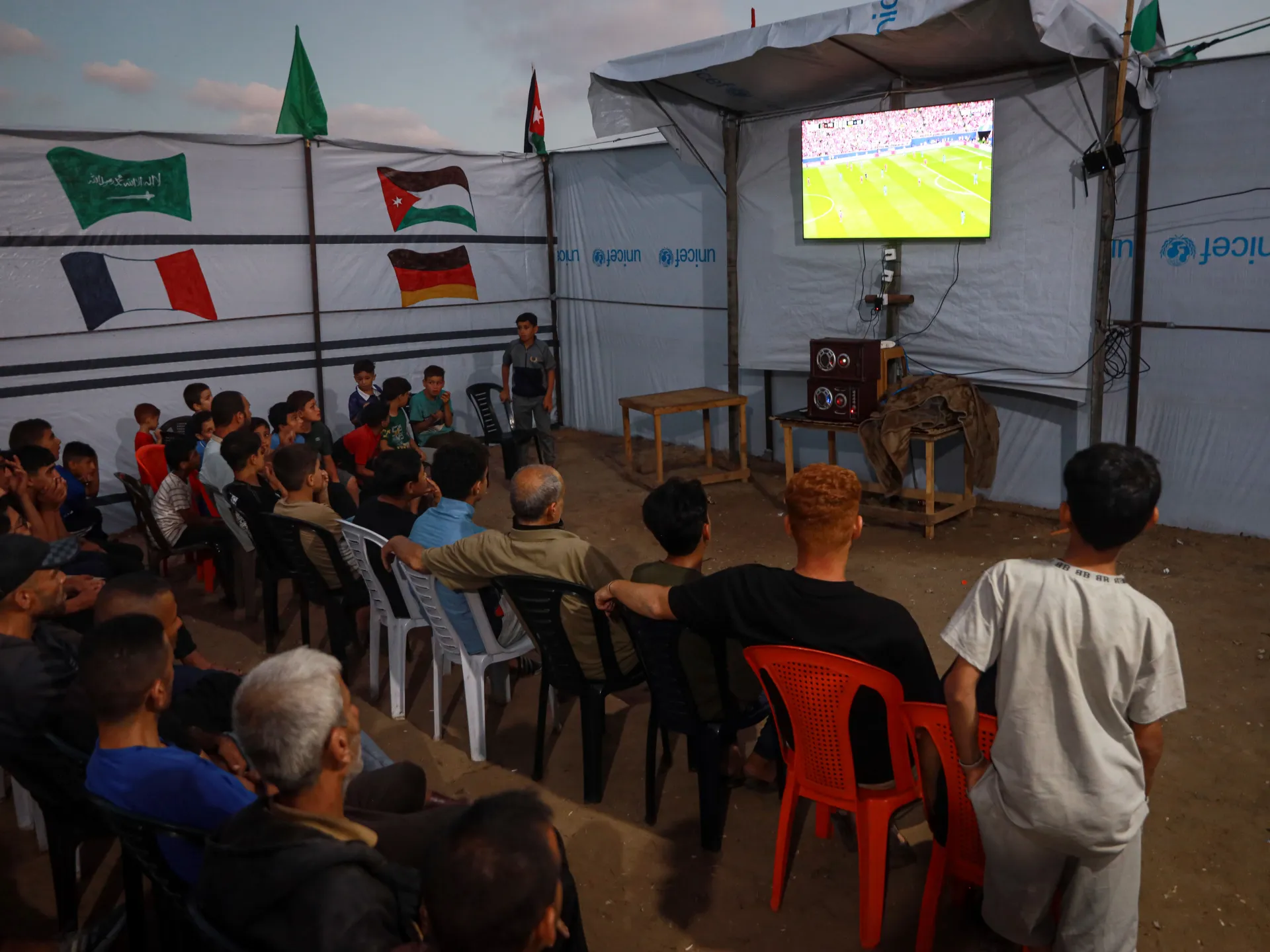 Football offers escape for Gaza, but World Cup spirit dimmed