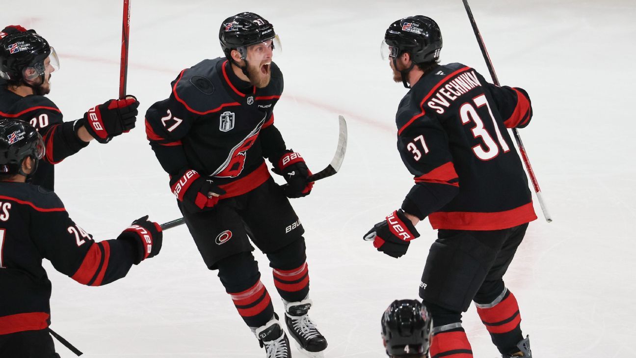 Hurricanes one win from lifting Cup: Grades, big q...