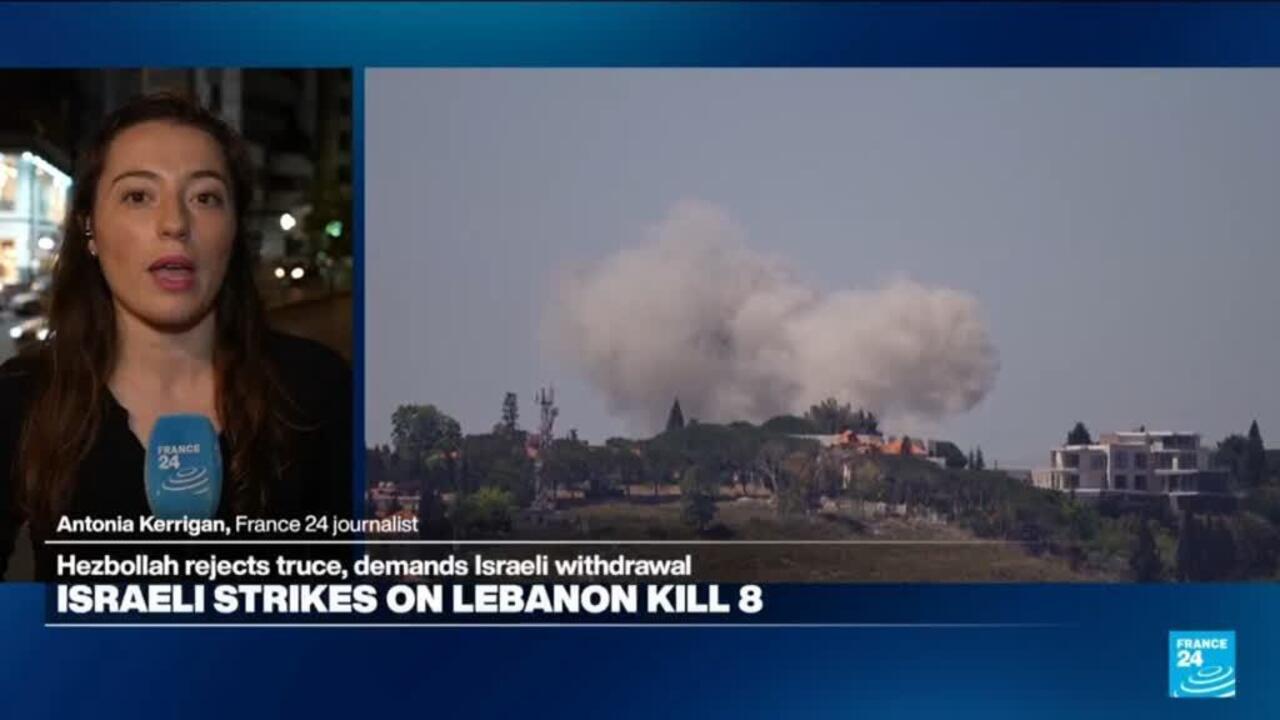 Lebanon health ministry says Israeli strikes in south and east kill eight
