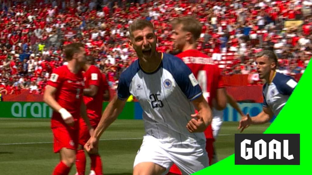 Lukic heads Bosnia in front against Canada