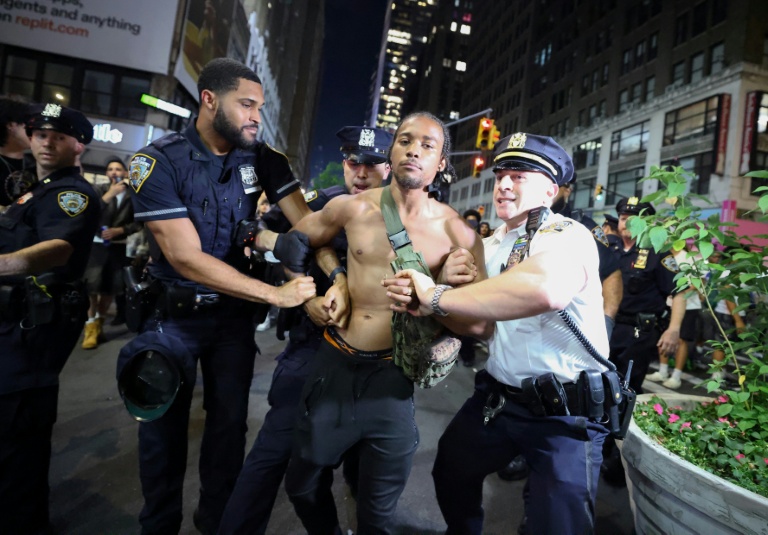 Police detain 56 people during NBA Finals in New York