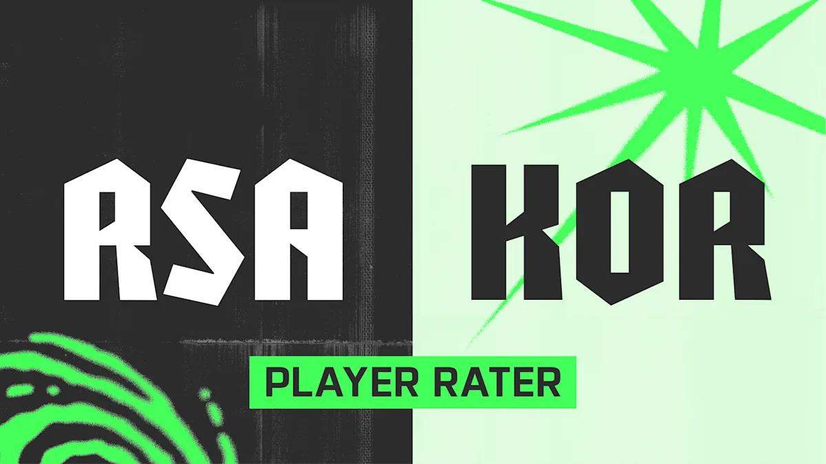 Rate the players in South Africa v South Korea