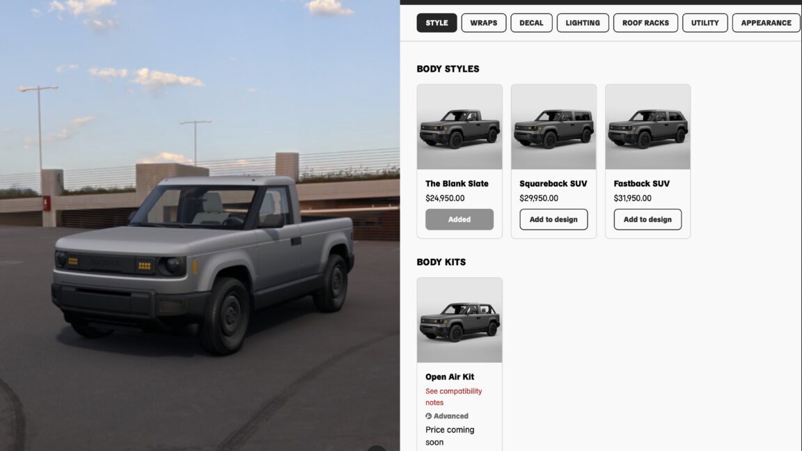 Slate Auto's truck builder goes live for its $25k electric pickup