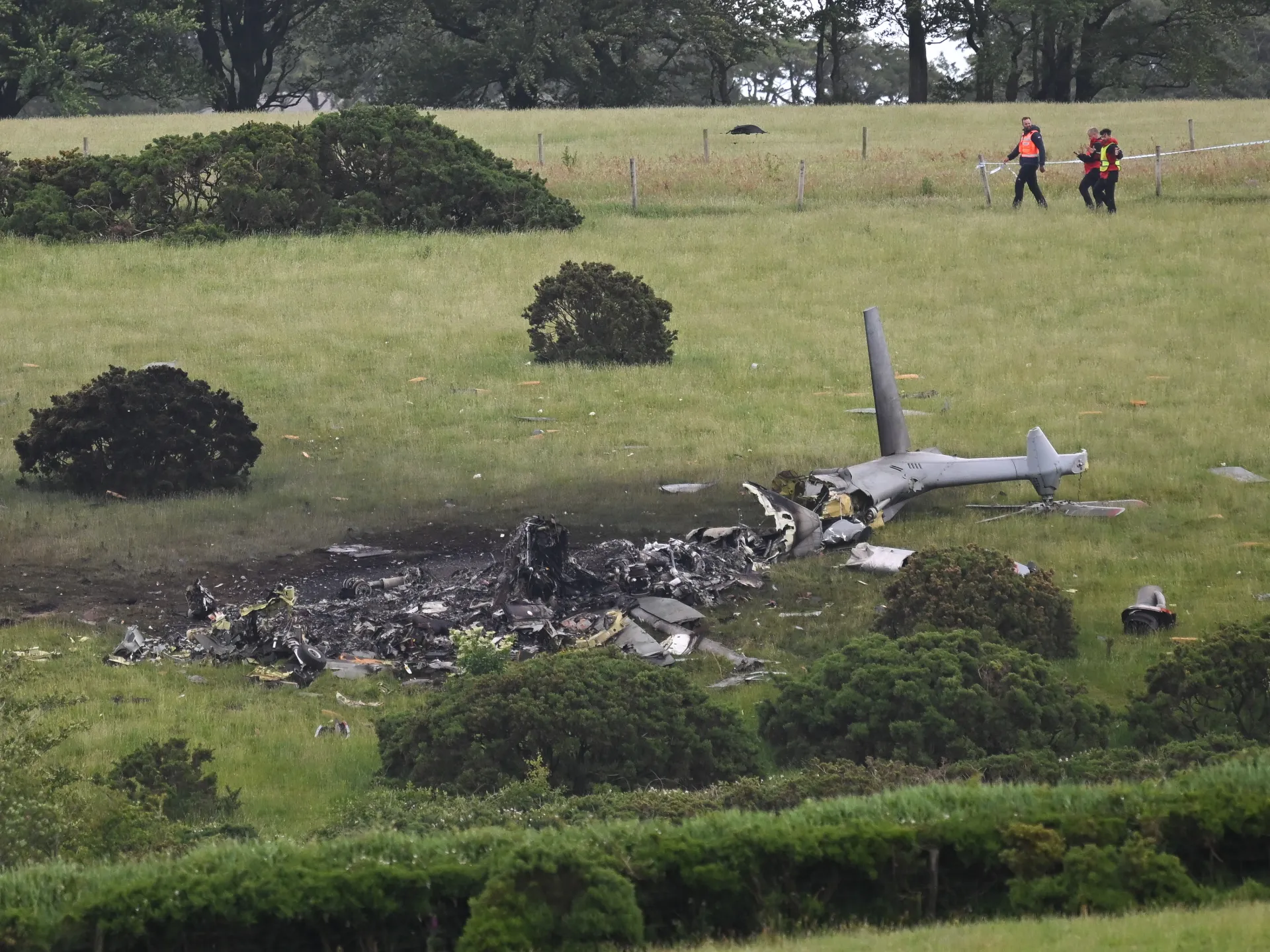 Three British navy personnel killed in helicopter crash in England