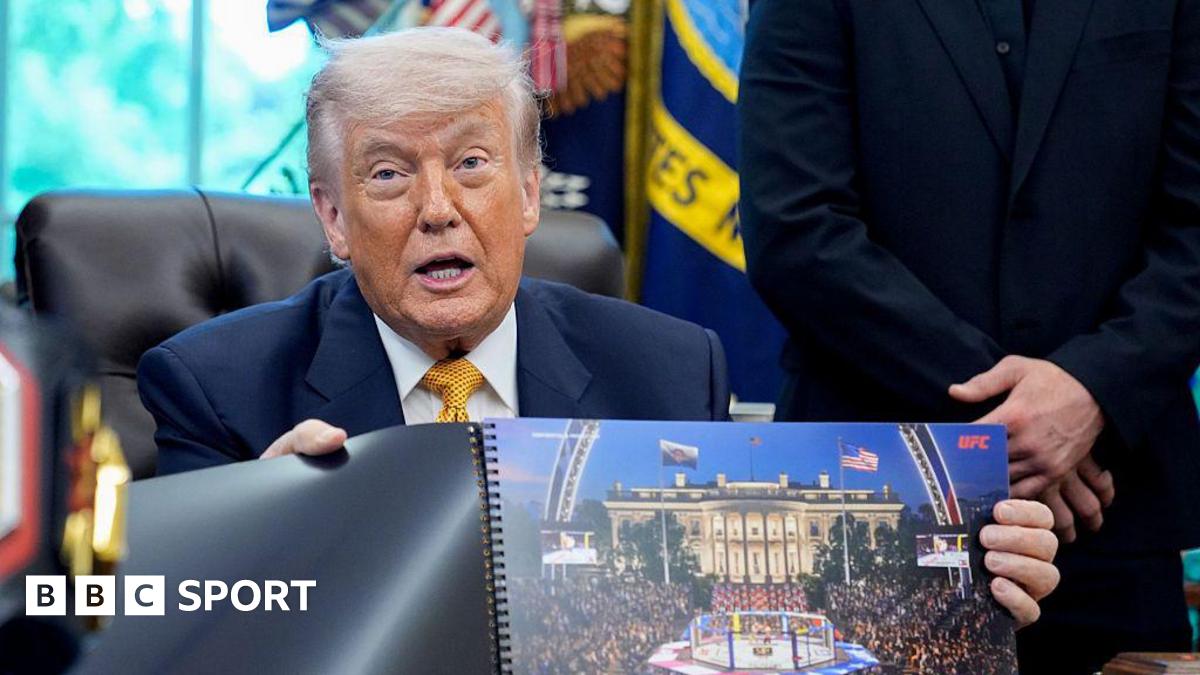 Trump says Eiffel Tower-like UFC structure may stay on White House lawn