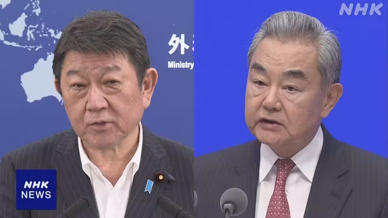 茂木外相と中国 王毅外相が接触 去年11月の関係悪化以降初めて