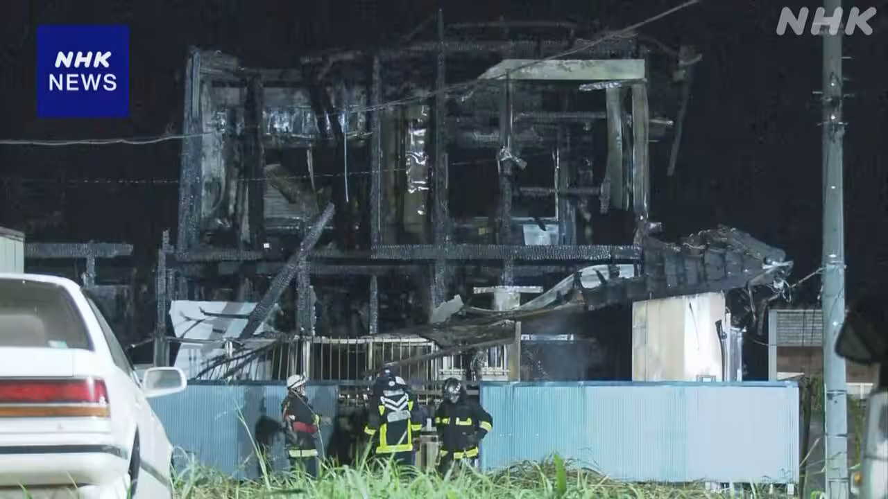 千葉 八街で住宅火災 4人が遺体で見つかる 警察
