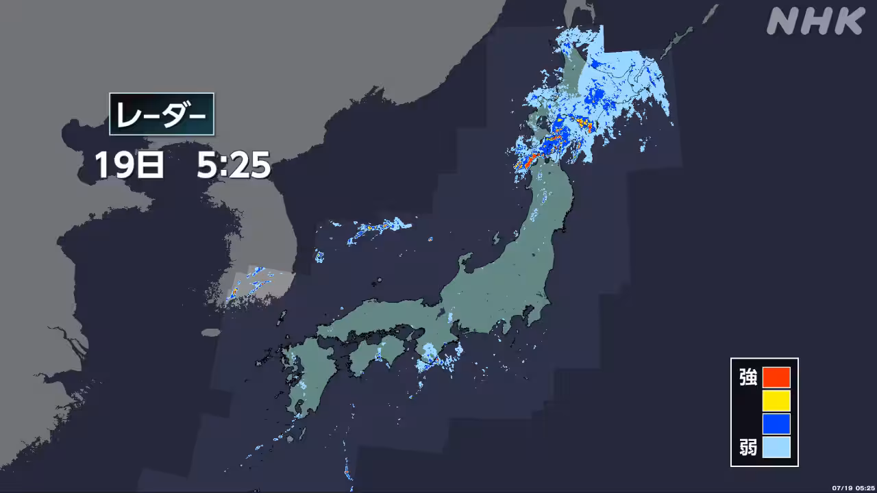 北海道 青森で大雨 レベル4危険警報も 土砂災害など厳重警戒