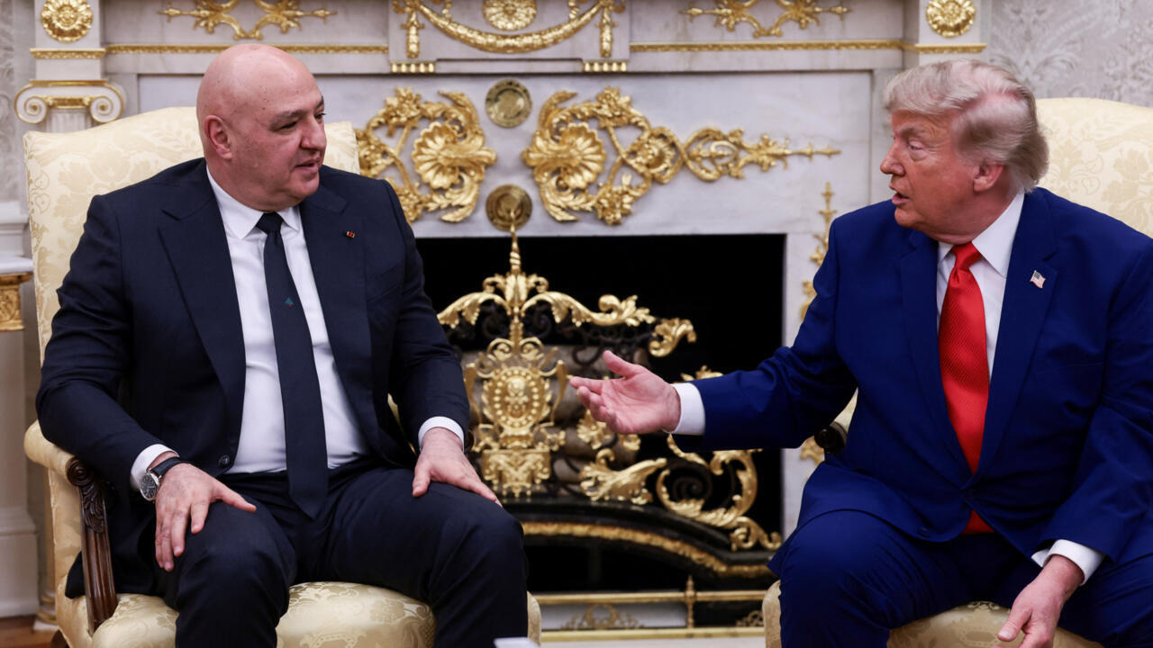 As he hosts the Lebanese president, Trump says the US 'will help' the country
