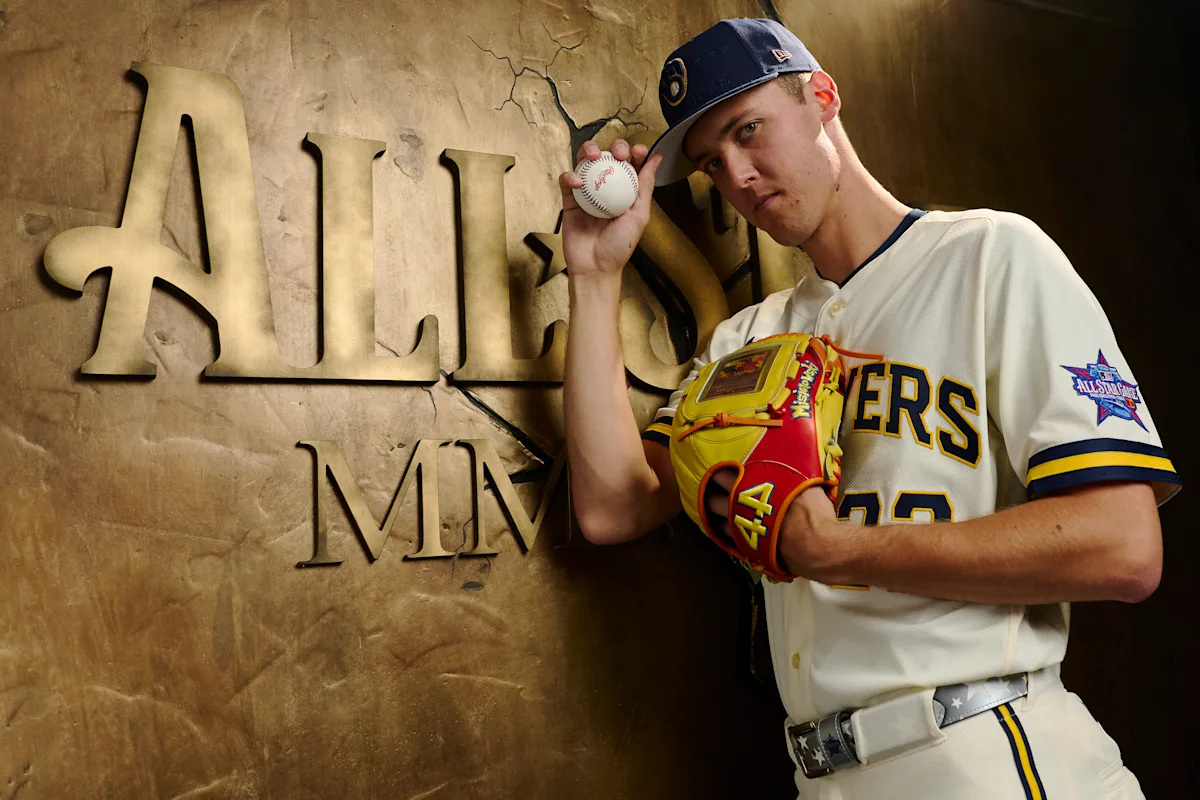 Brewers' Jacob Misiorowski shows off All-Star Game glove with Charizard Pokémon card inside