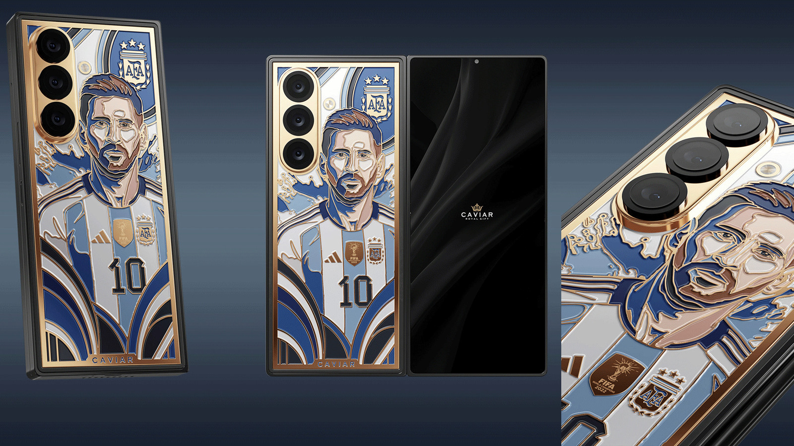 Caviar is selling a ridiculous Lionel Messi-themed Galaxy Z Fold 8 Ultra a week before its official unveiling