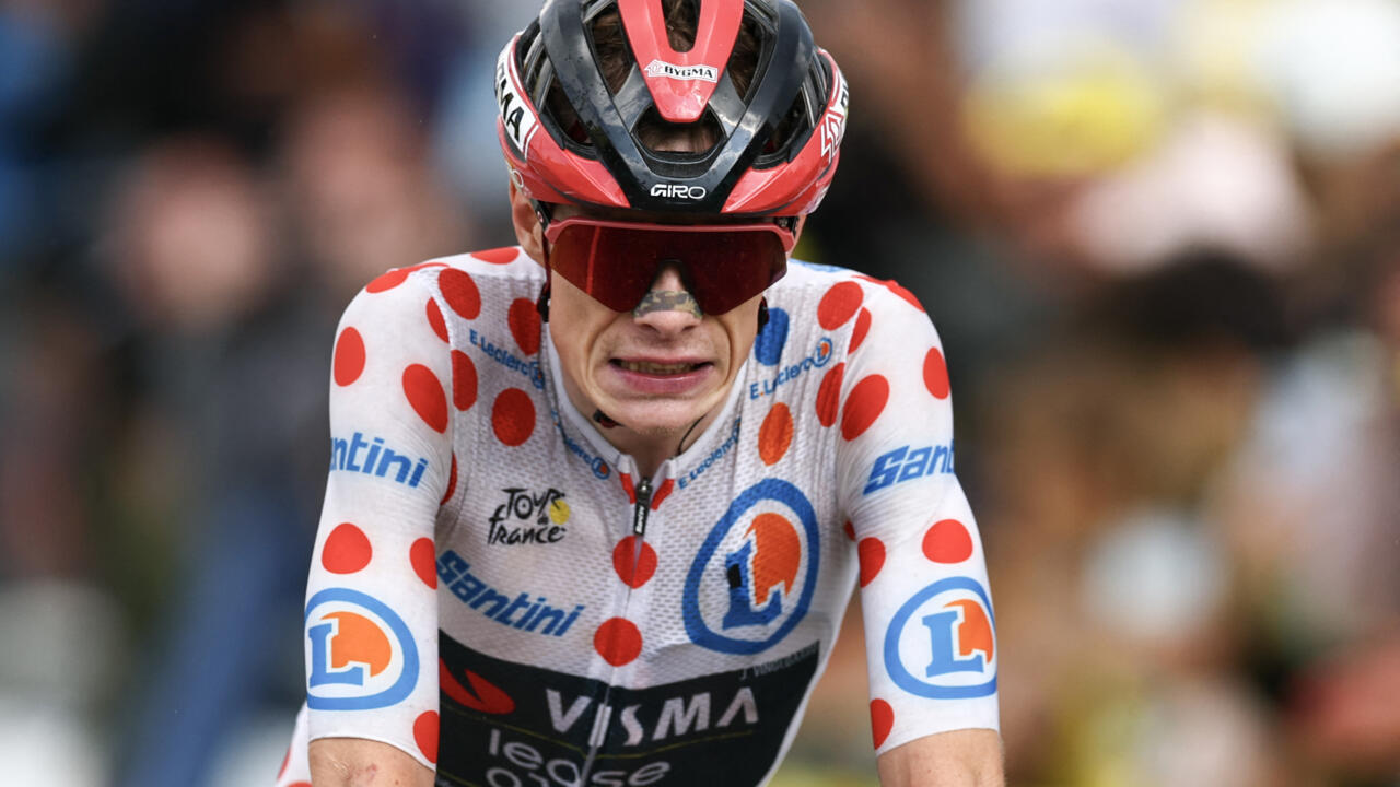 Denmark's Jonas Vingegaard, in second place in Tour de France, withdraws after fall