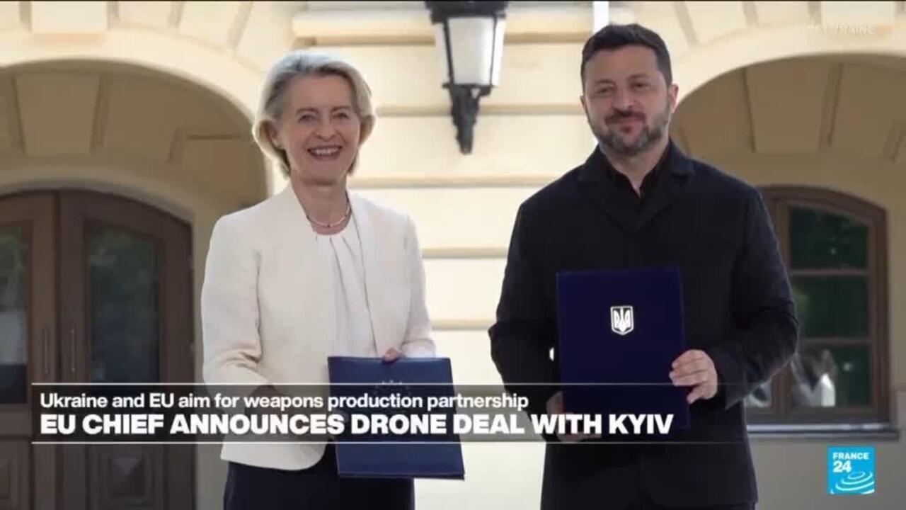 EU, Ukraine seal 'drone deal' to boost production, establish joint ventures