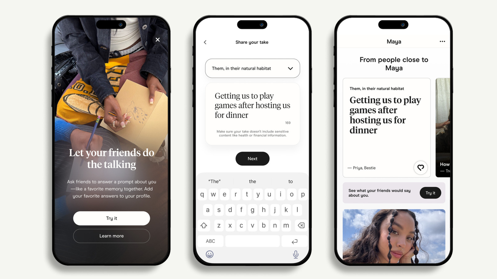 Hinge users can now get friends to hype them up on their profiles