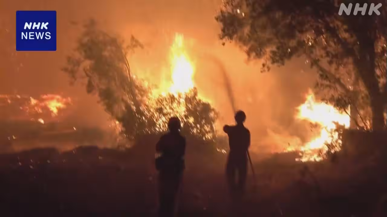 フランスやスペインの山火事 延焼防ぐための対策急ぐ