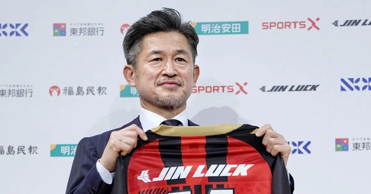 Japanese football legend ‘King Kazu’, 59, scores first goal in four years