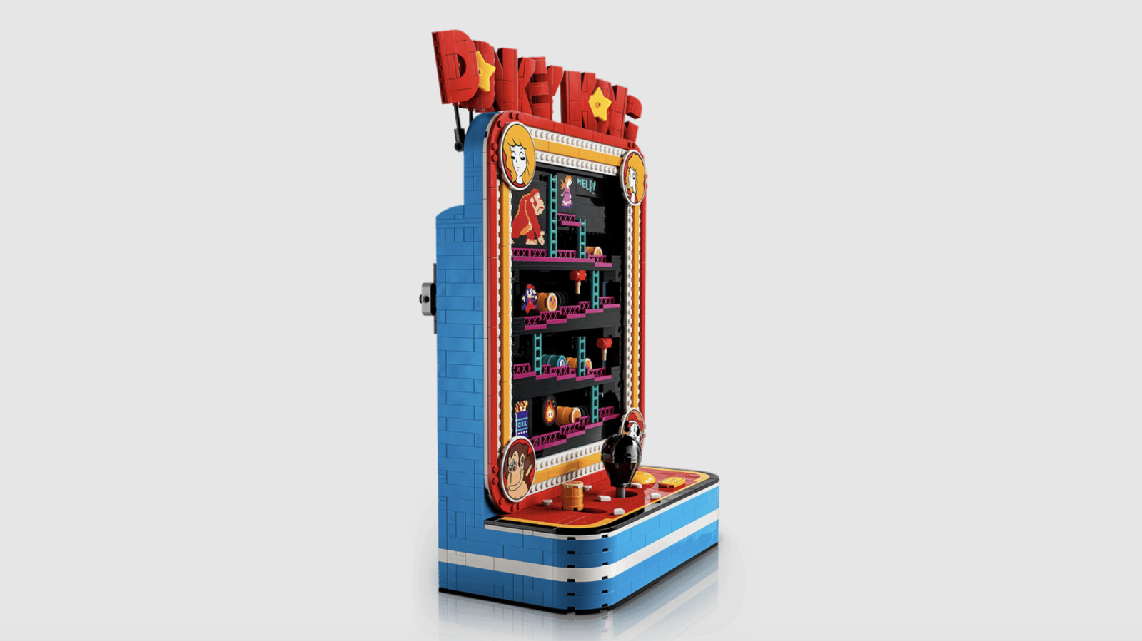 Lego's latest Nintendo collab is a playable Donkey Kong arcade machine