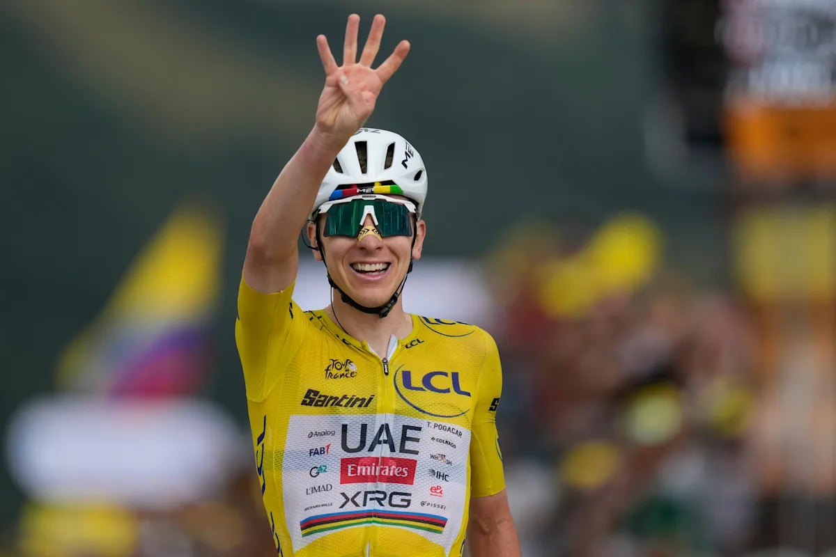 Pogacar attacks in the final climb to win 14th stage of the Tour and increase overall lead