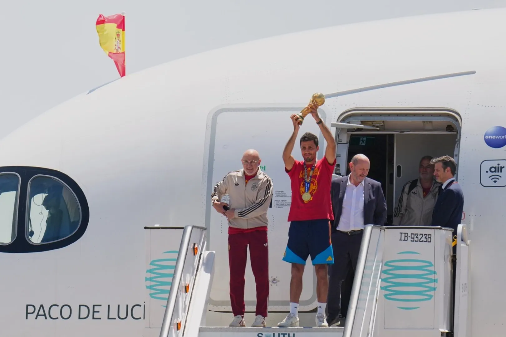Spain team arrives home after winning the World Cup