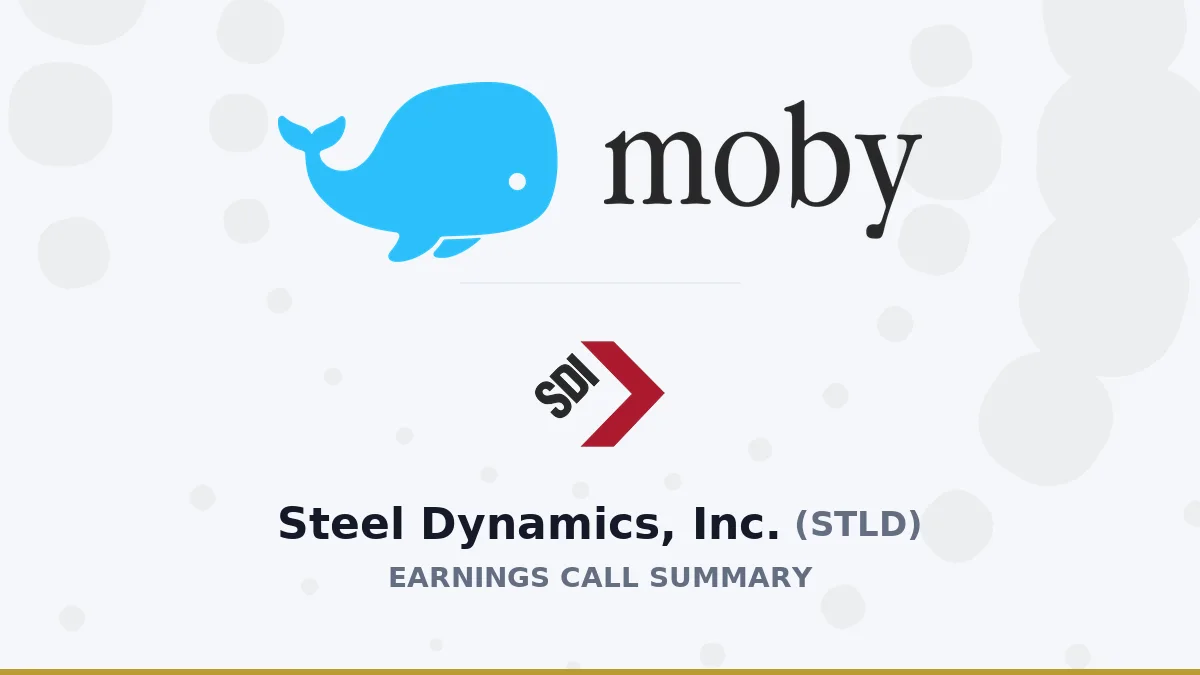 Steel Dynamics, Inc. Q2 2026 Earnings Call Summary