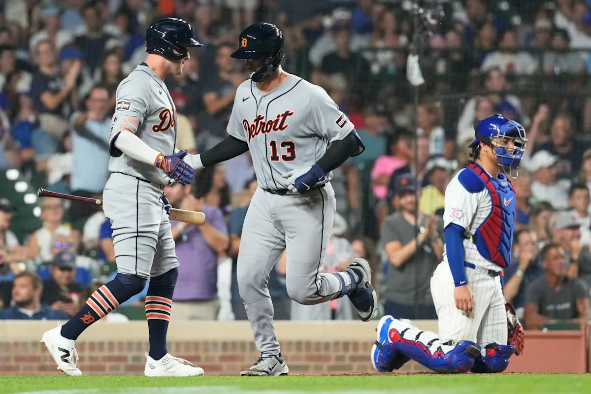 Torkelson and Dingler help the Tigers beat the Cubs 8-6 in 10 innings