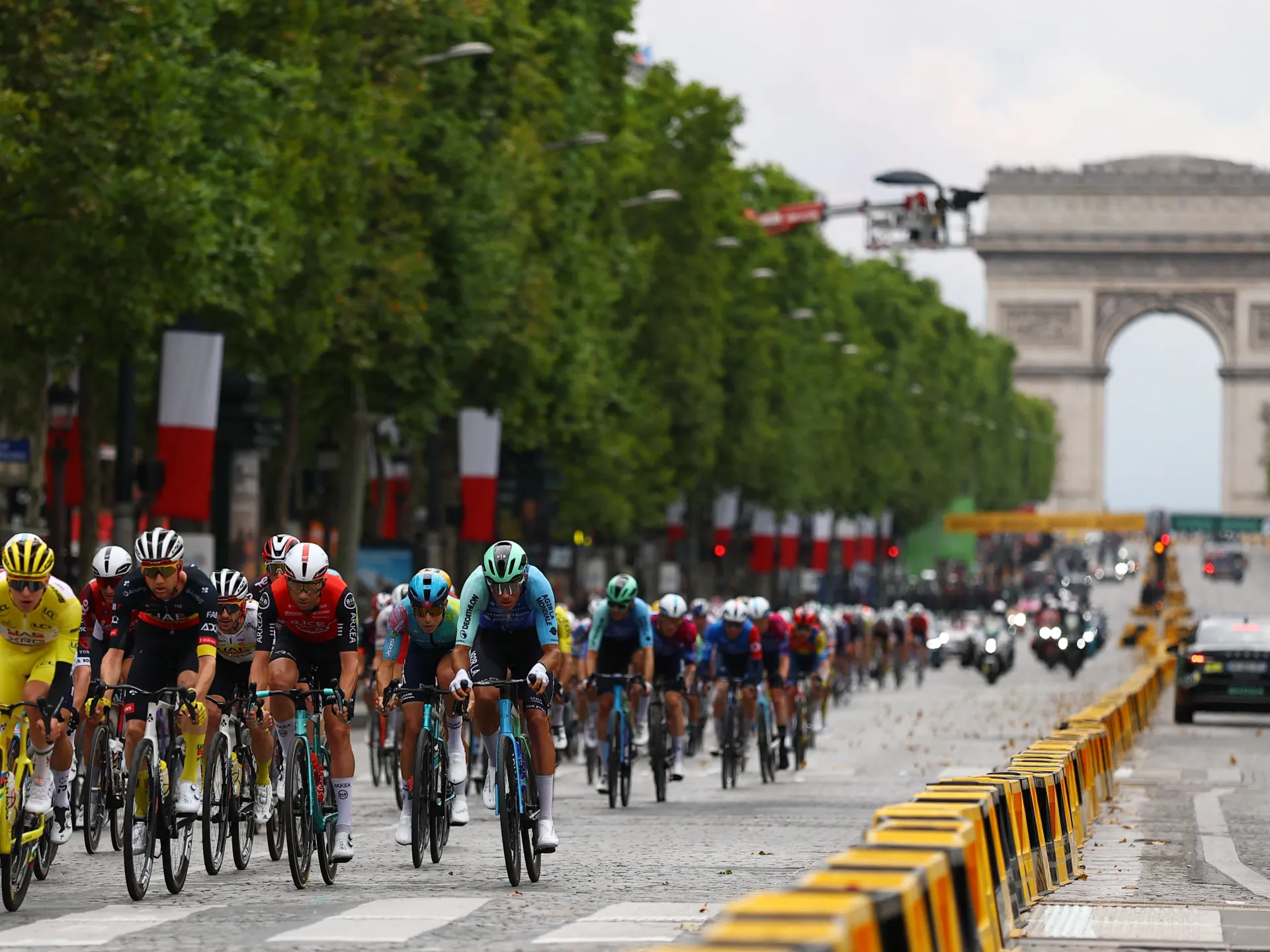 Tour de France final stage shortened as emergency teams tackle wildfires