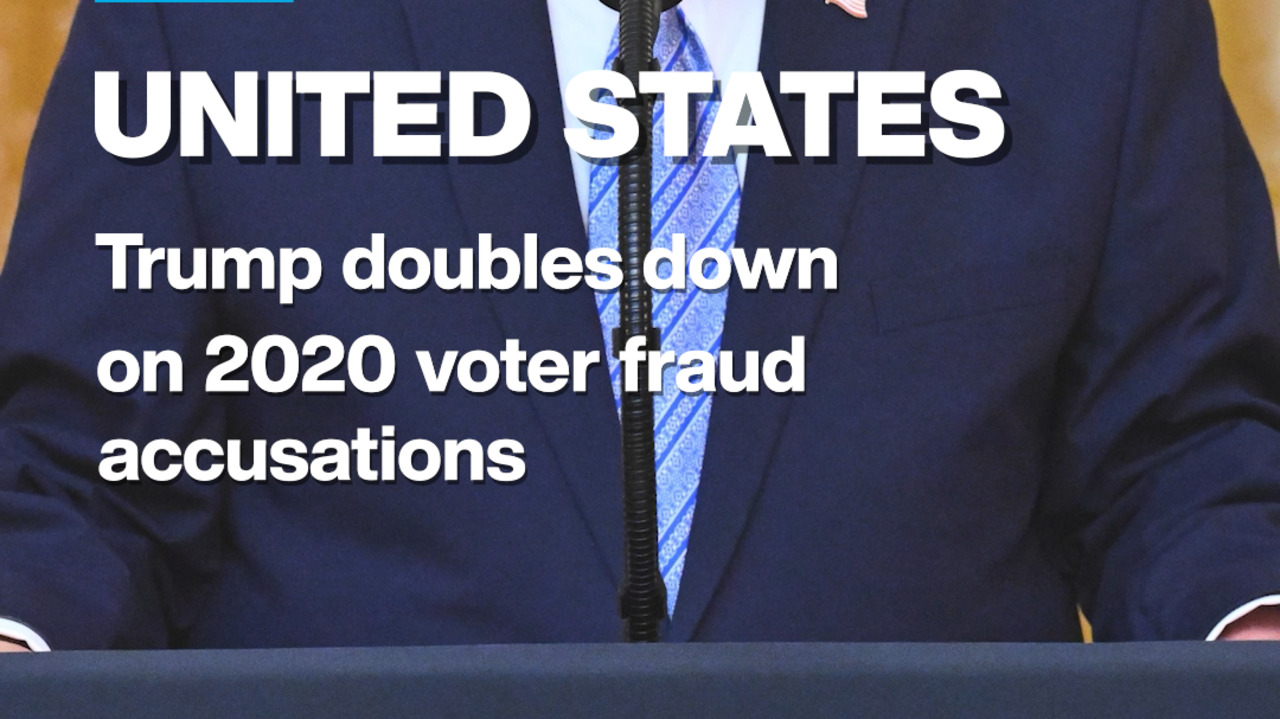 Trump doubles down on 2020 US voter fraud claims