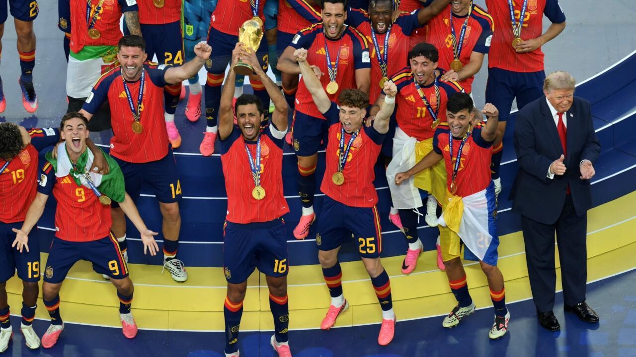 Trump says World Cup made US a 'soccer country' as he presents trophy to Spain