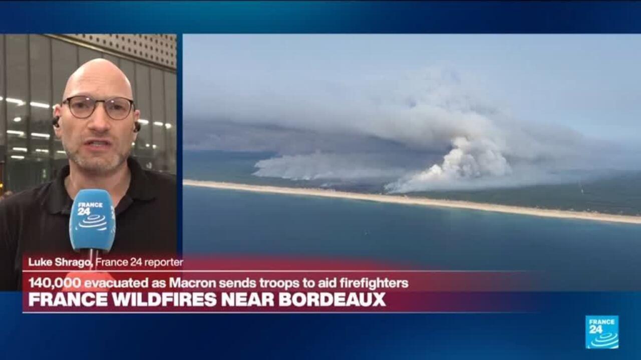 Unprecedented fires in France: Southwest France battles two wildfires