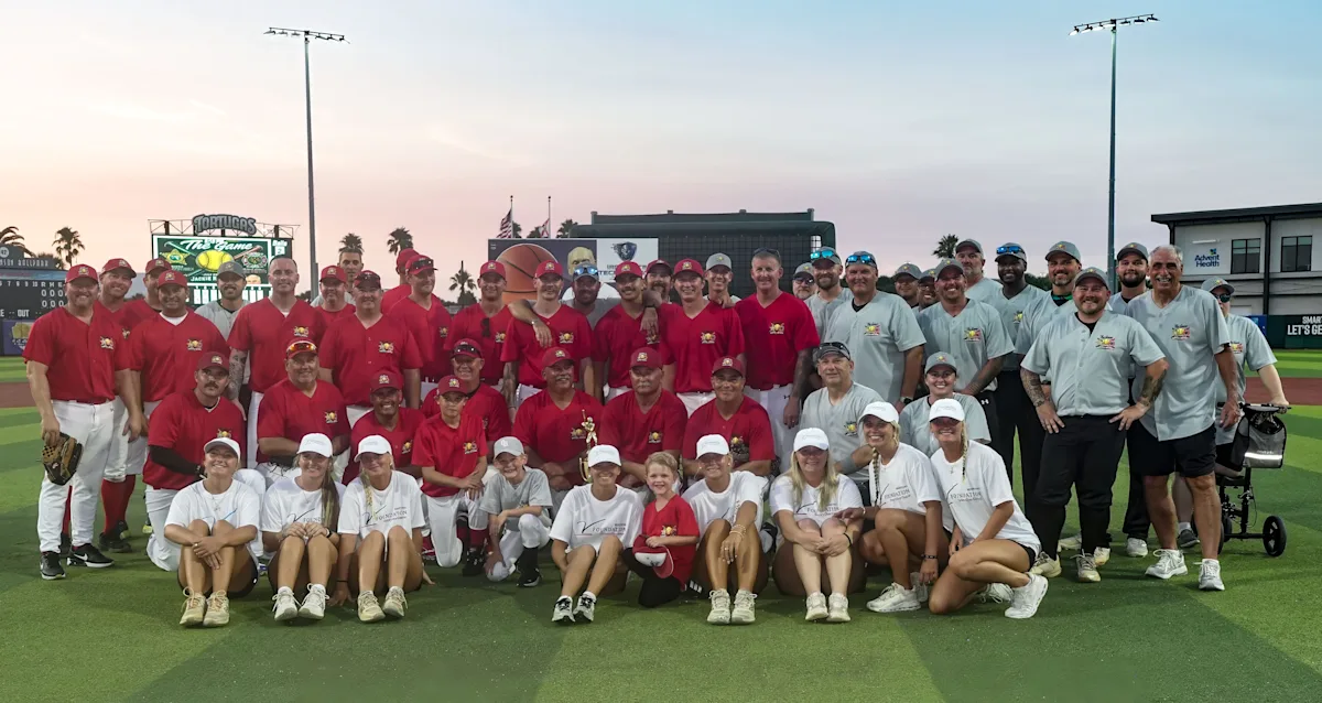 Volusia County Fire beats Sheriff's Office in 1st charity softball game