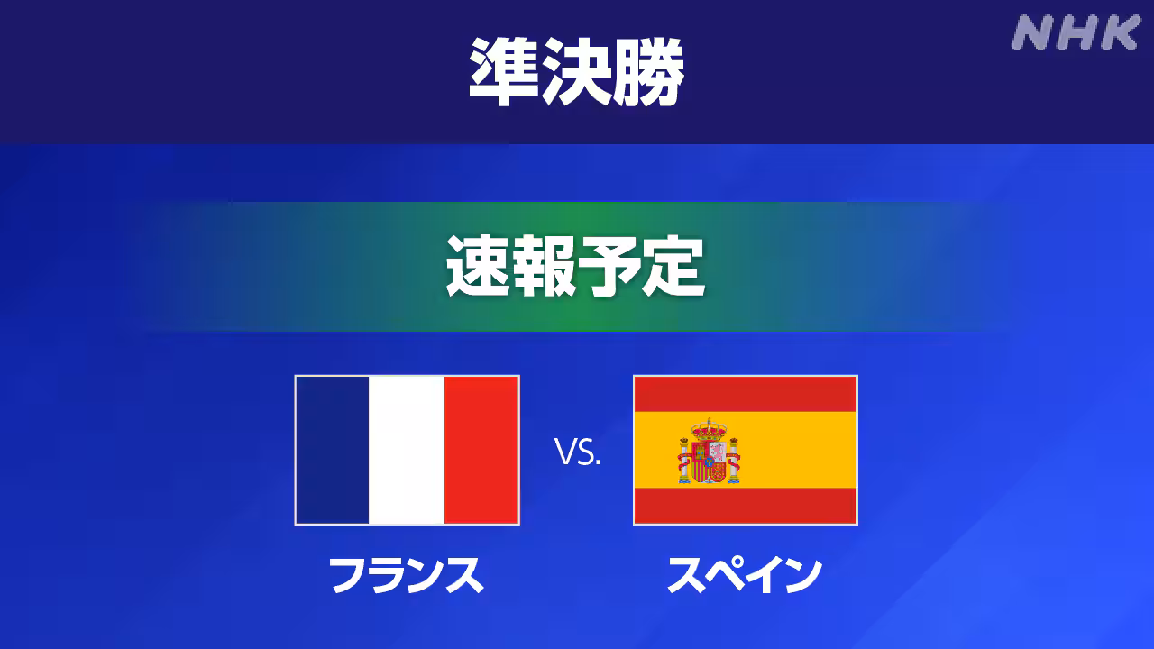 W杯 準決勝 フランス×スペイン【速報予定】強豪対決に注目