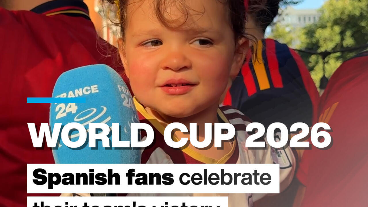 World Cup 2026: Spanish fans celebrate their team's victory in New York