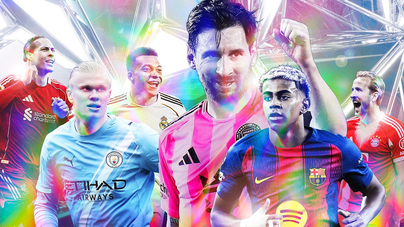 2026 FC 100: Kane, Yamal, Messi among best men's soccer players