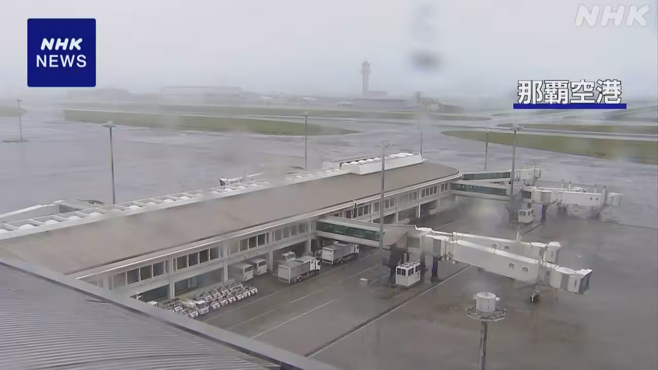 【台風影響】7日は約470便が欠航 8日も320便余が欠航に