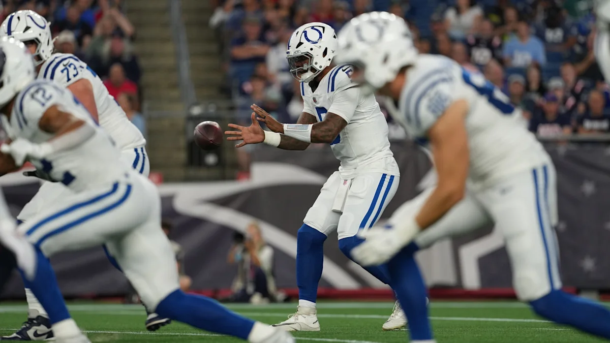 Anthony Richardson completes 11 of 14 passes in first half of preseason opener