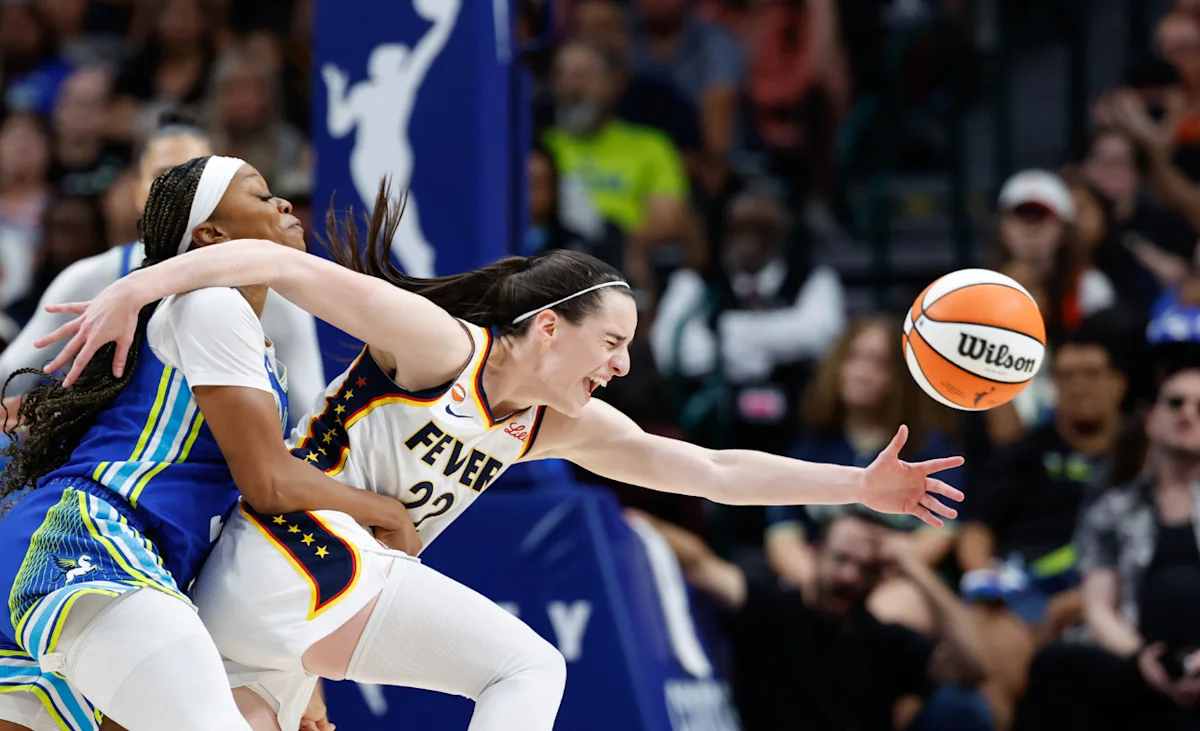“Average WNBA Defense on Caitlin Clark”: Fever Fans React as Odyssey Sims Tackles Superstar Guard, Sending Her Knee-First to the Floor