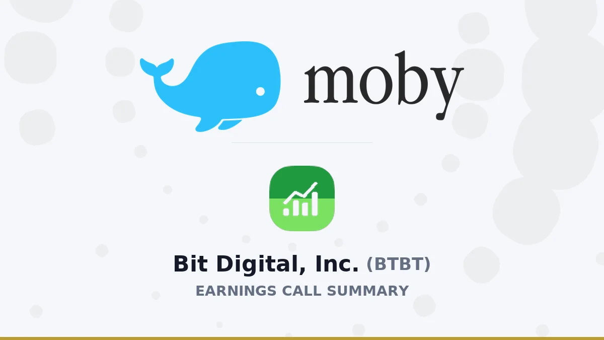 Bit Digital, Inc. Q2 2026 Earnings Call Summary