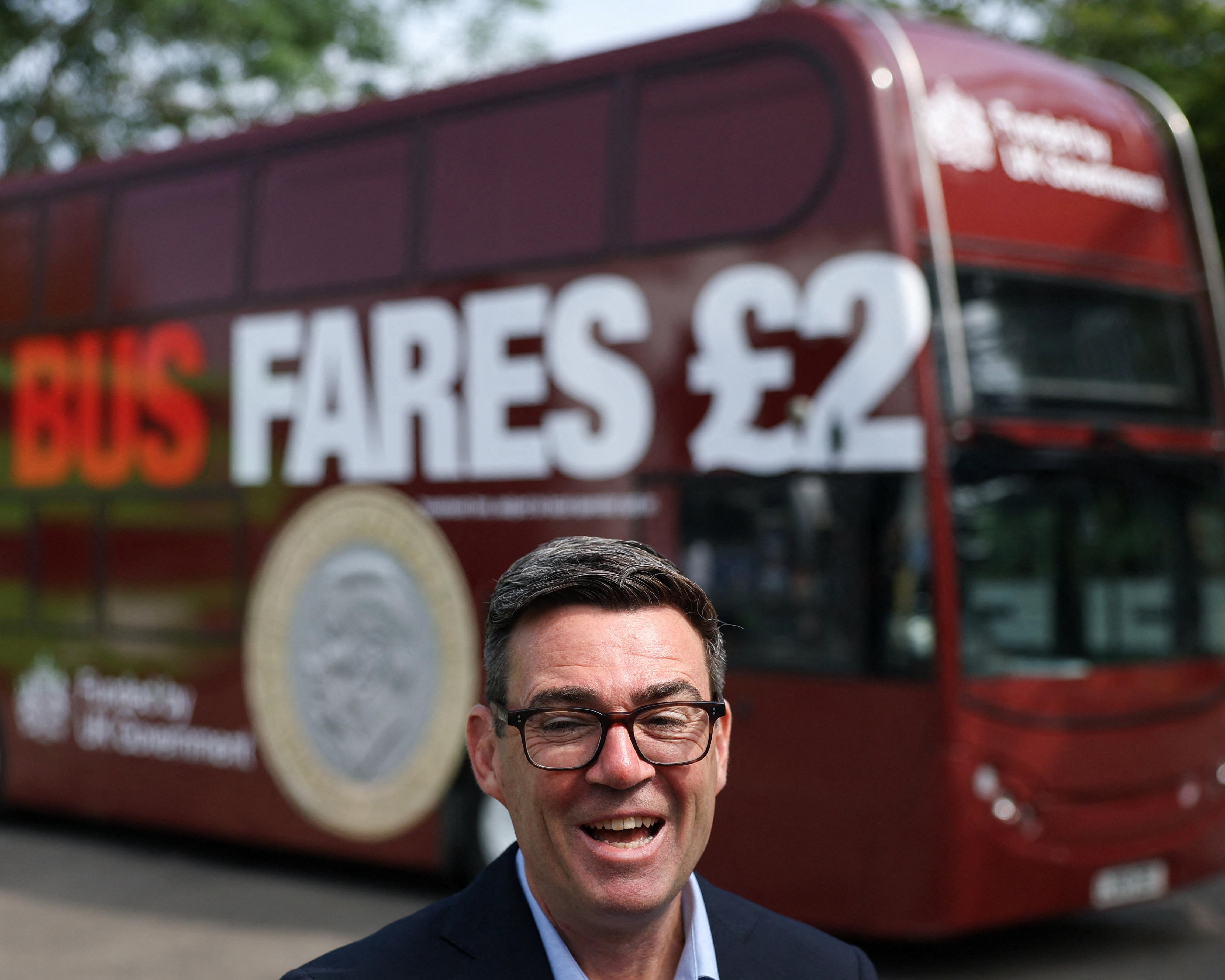 Funding bus fare cap from aid budget will hit world’s poorest, Burnham told